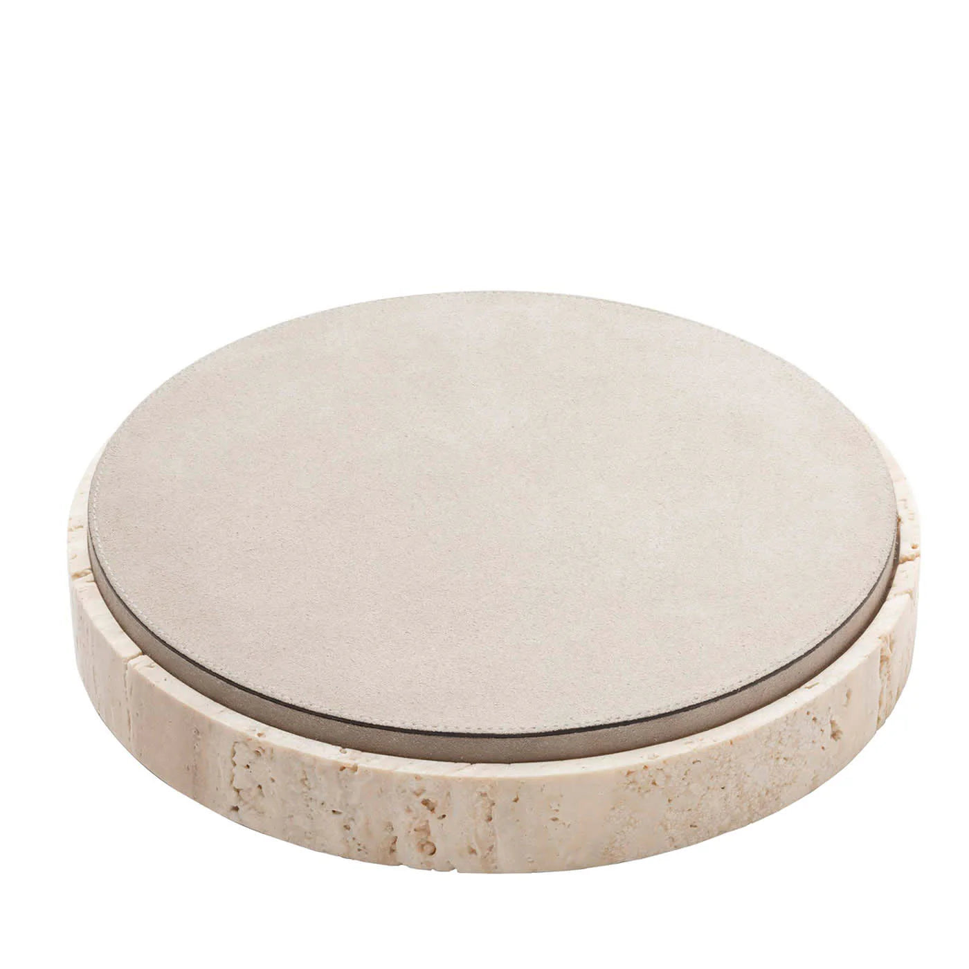 GIOBAGNARA | GIZA LEATHER & MARBLE ROUND BOX #3 | $855.00