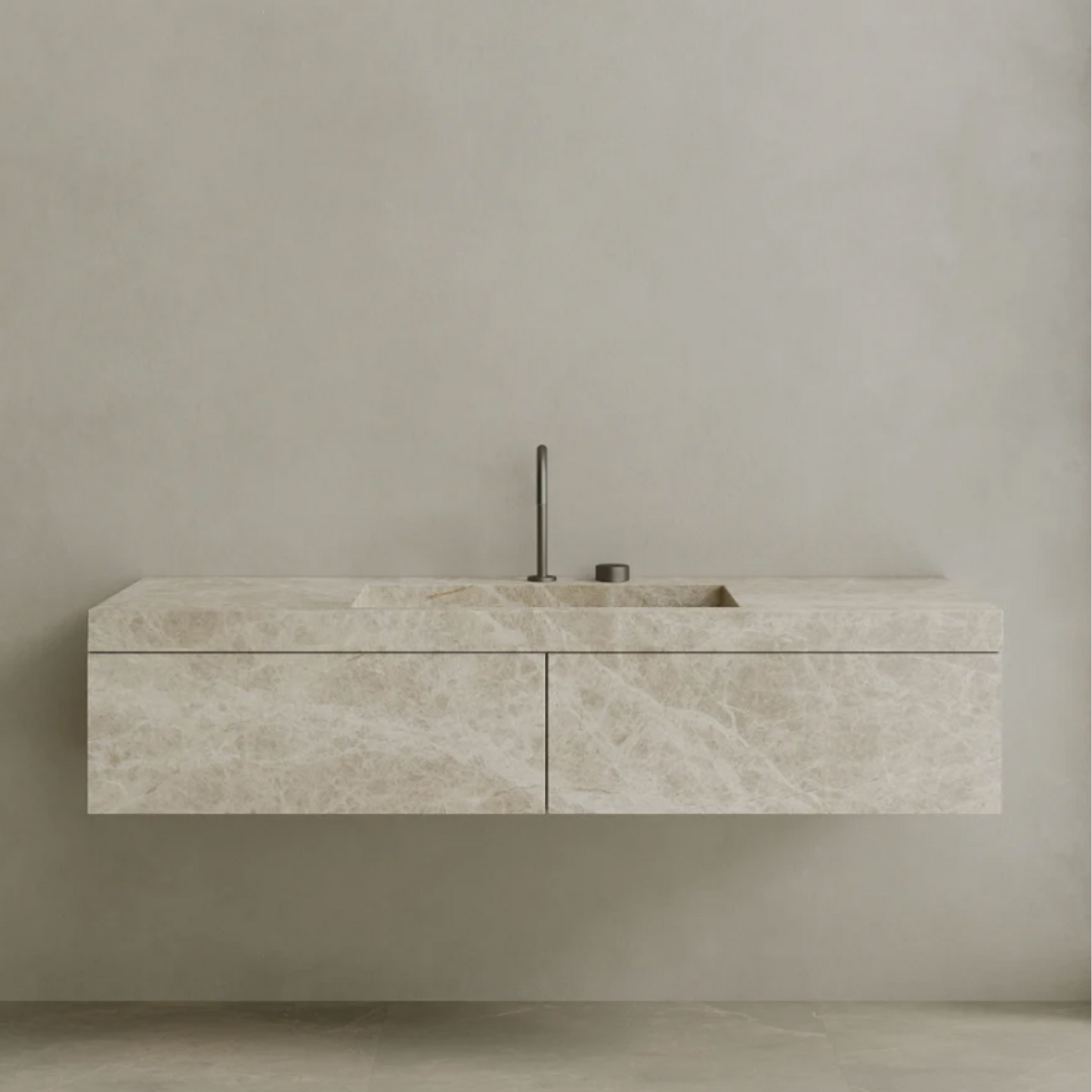 ELEMENTO BATH | FLOATING MARBLE VANITY | $5,000.00 - $9,600.00