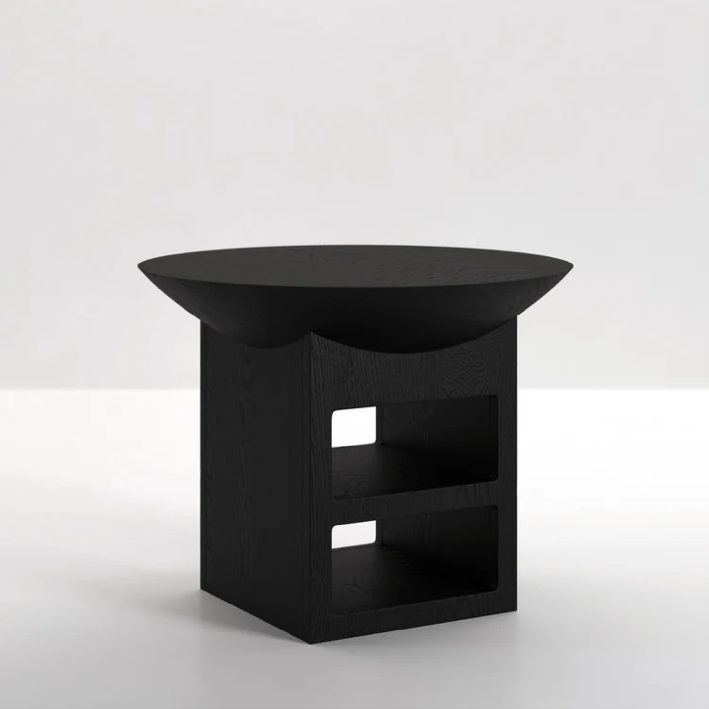 SECOLO | ATLANTE BLACK WOOD SIDE TABLE | $4,330