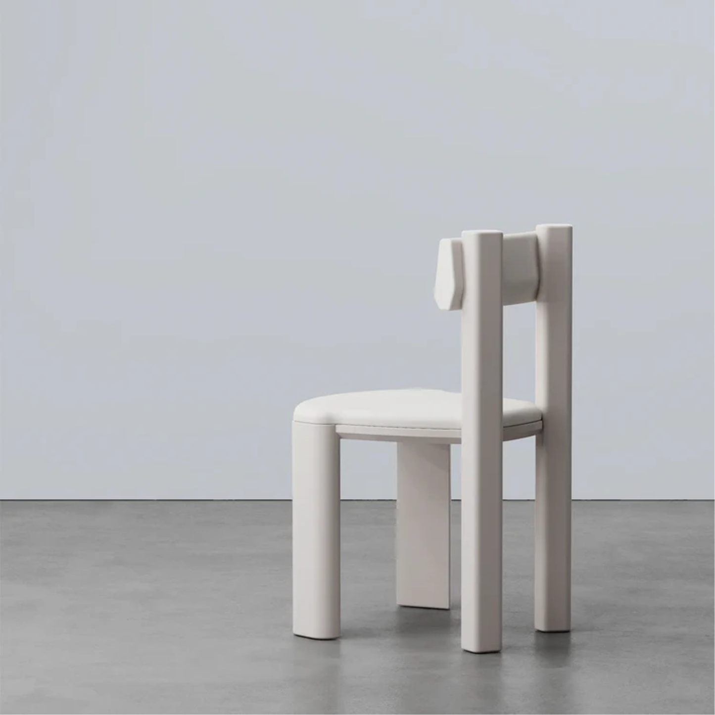 SECOLO | TAOTO WHITE LEATHER DINING CHAIR | $3,930