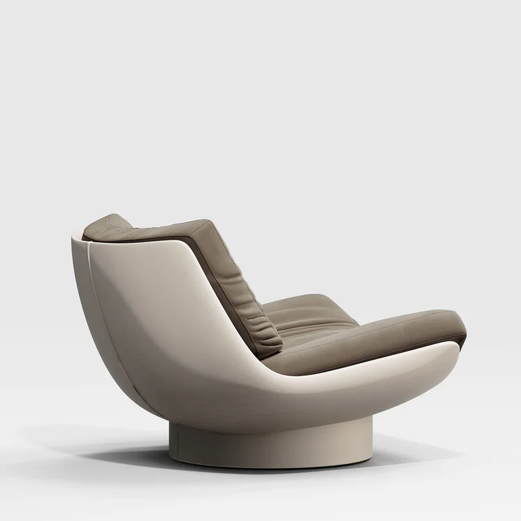 SECOLO | LALEA NABUK LOUNGE CHAIR | $ 9,430