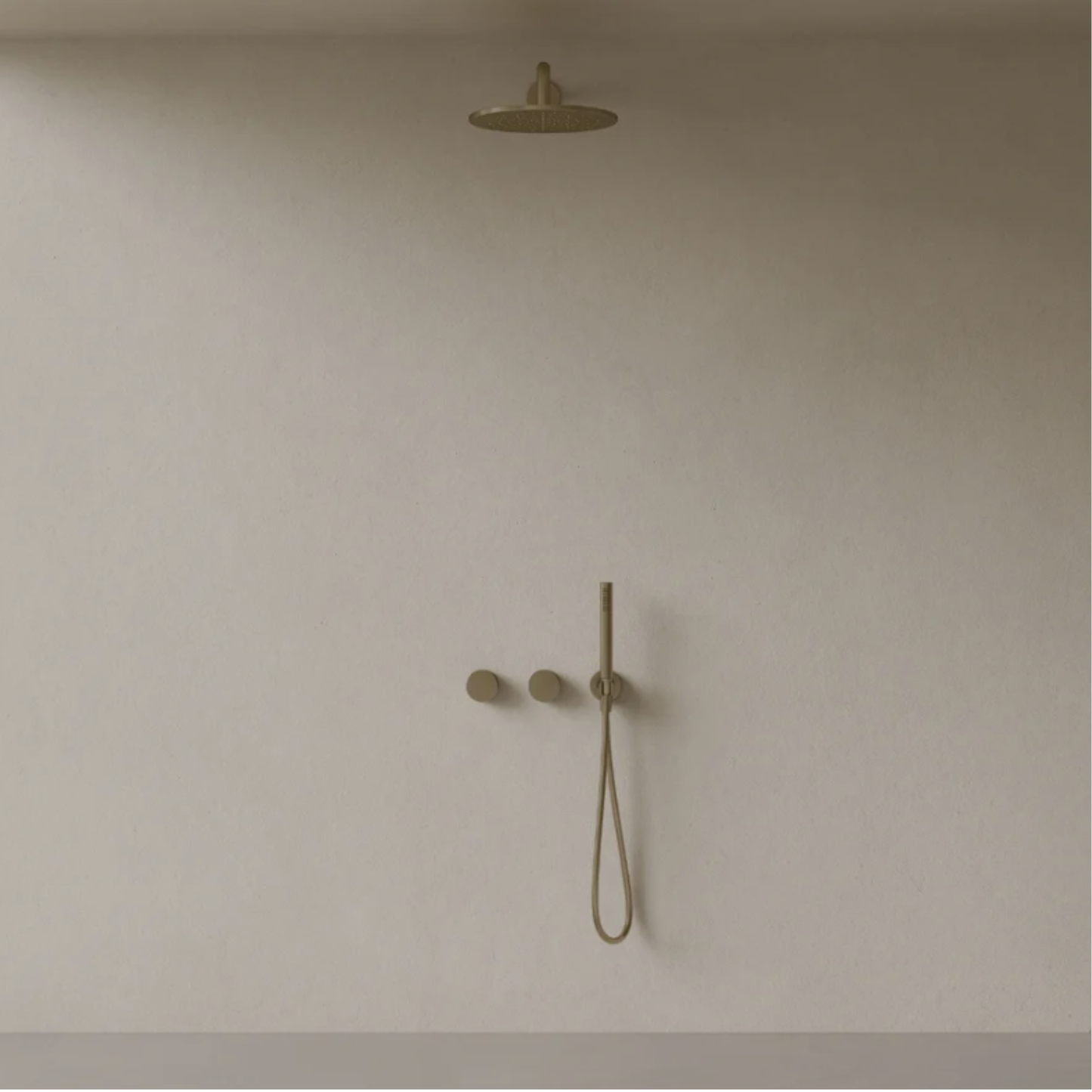 ELEMENTO BATH | THERMOSTATIC CURVED ARM RAINFALL SHOWER SYSTEM | $1,912.50 - $2,512.50