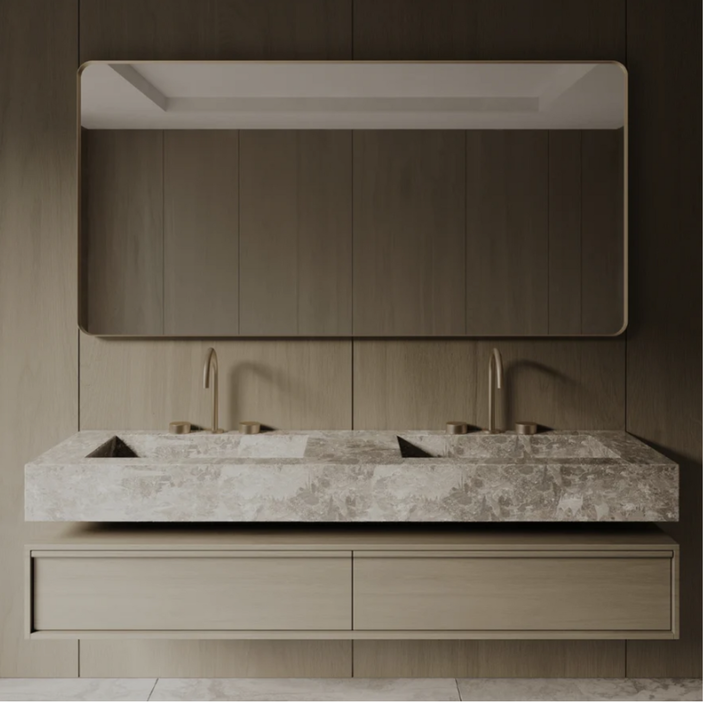 ELEMENTO BATH | 72" x 36" OVERSIZED METAL FRAME MIRROR | $485.00