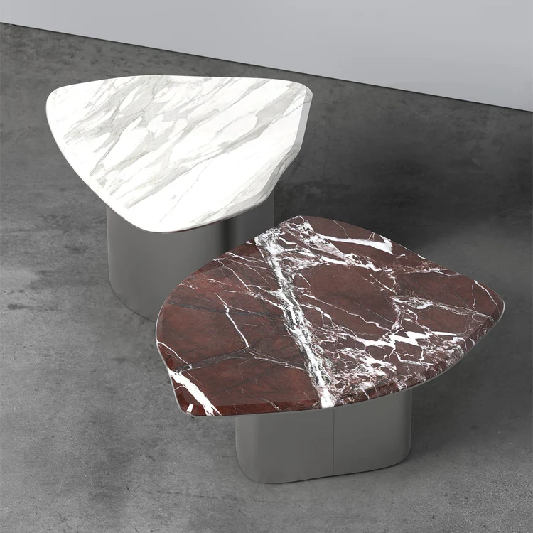 SECOLO | FRAGMENT RED LEVANTO MARBLE COFFEE TABLE | $9,850