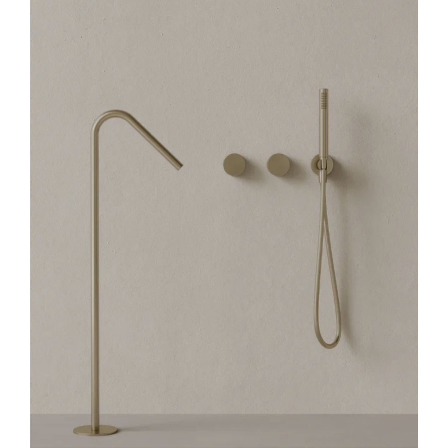 ELEMENTO BATH | ANGLED FLOOR MOUNTED BATHTUB FILLER | $2,270.55