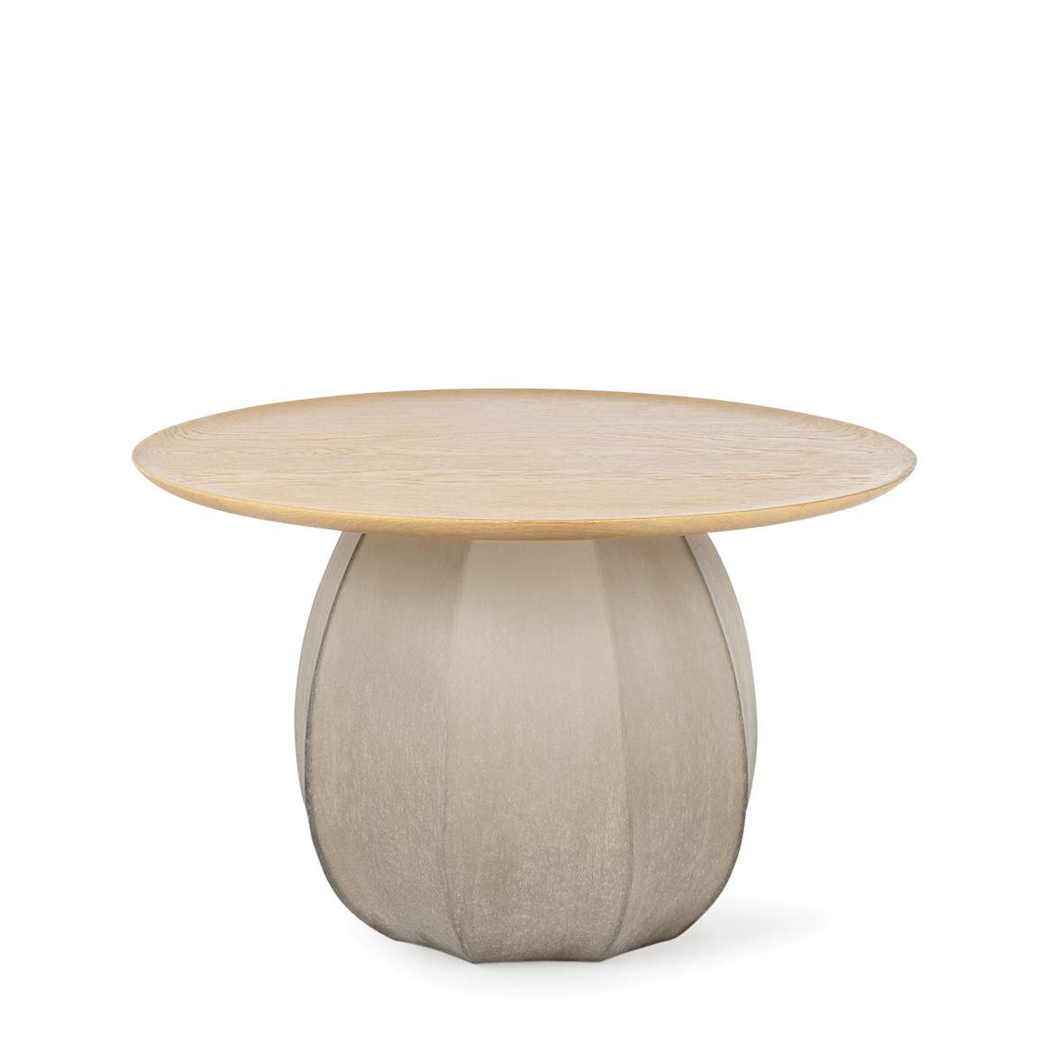 KOONAM TABLE ROUND wood european oak/glass smokegrey $1,840.00