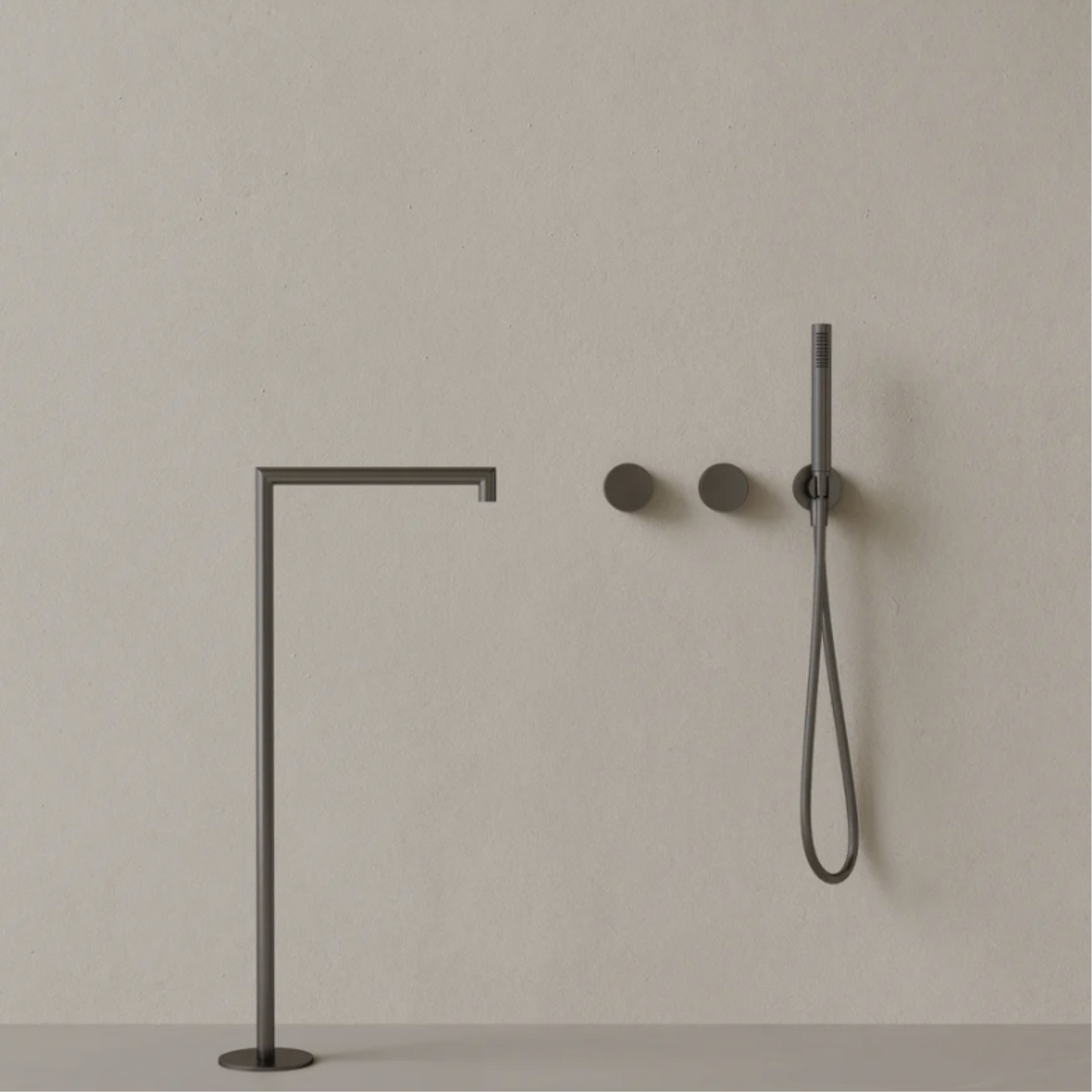 ELEMENTO BATH | SQUARE FLOOR-MOUNTED BATHTUB FILLER | $2,270.55