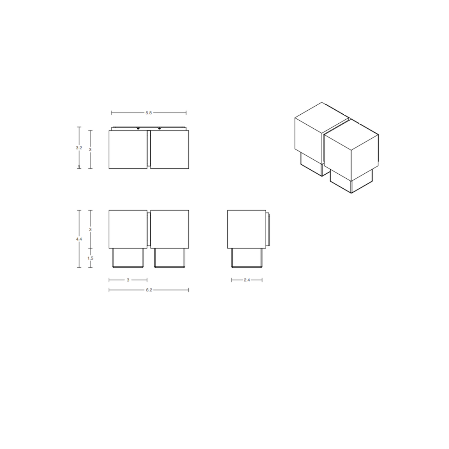 ARTICOLO | CUBO WALL SCONCE