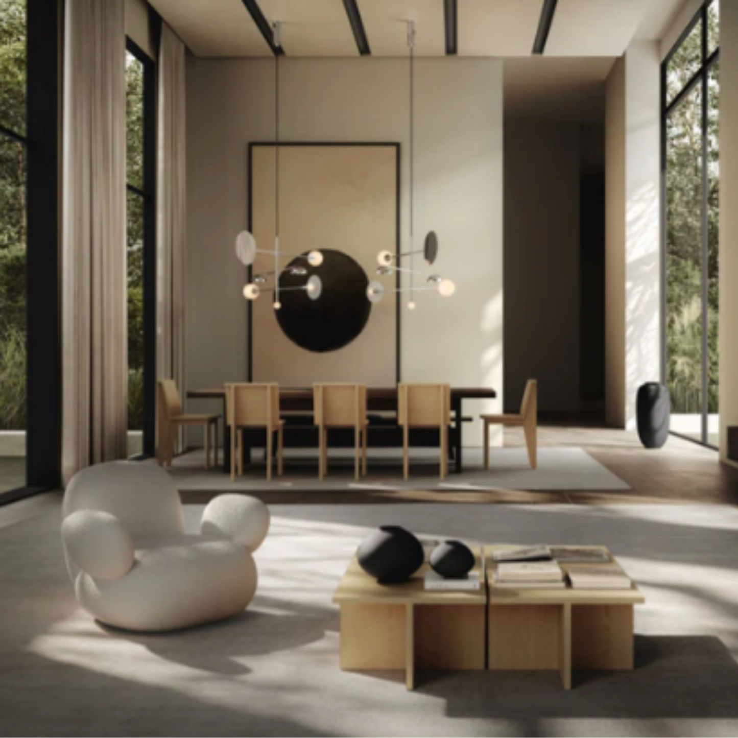 BRUTUS COFFEE TABLE NATURAL OAK I $875.00