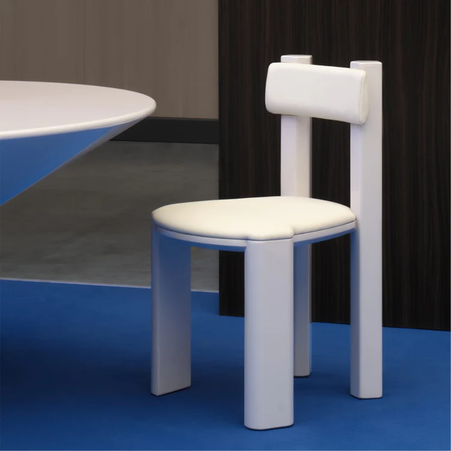 SECOLO | TAOTO WHITE LEATHER DINING CHAIR | $3,930