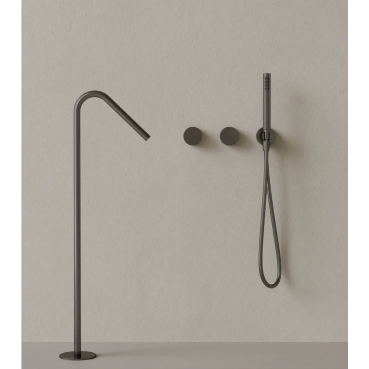 ELEMENTO BATH | ANGLED FLOOR MOUNTED BATHTUB FILLER | $2,270.55