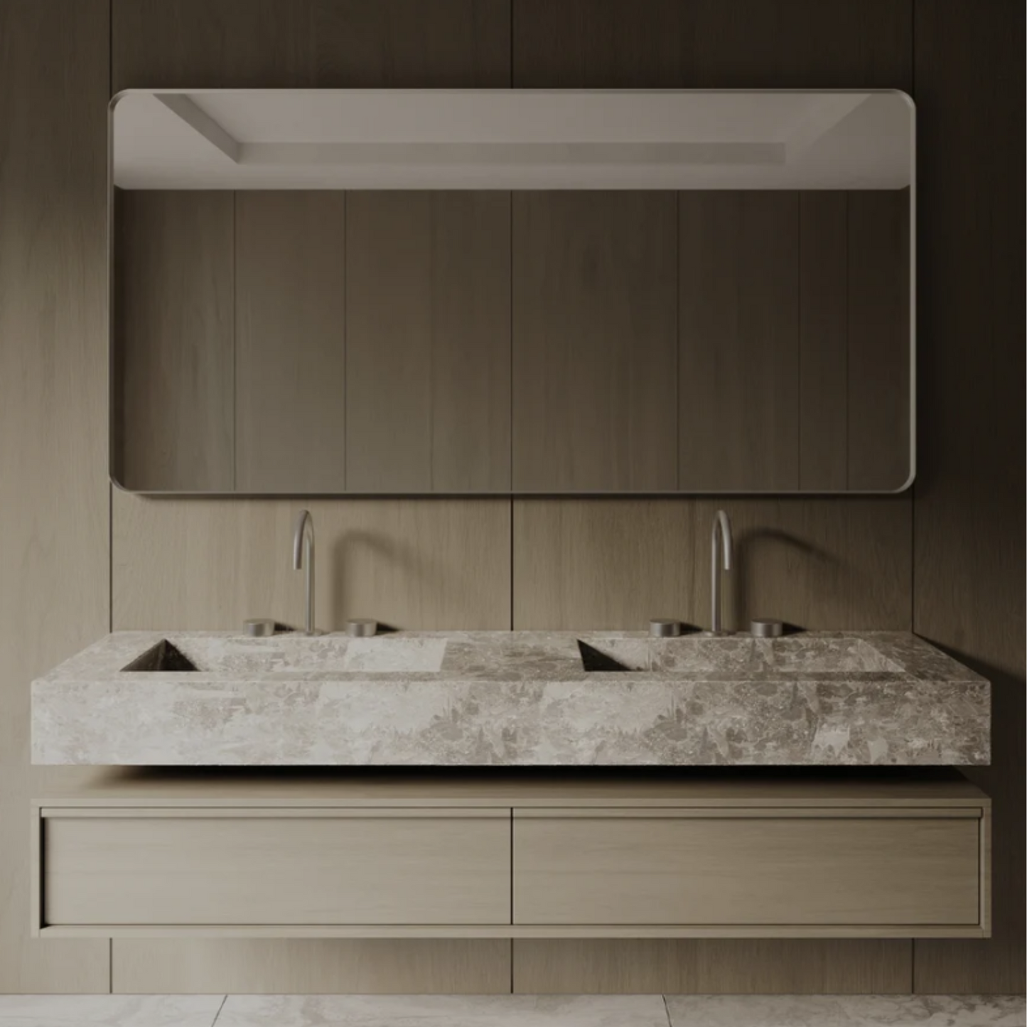 ELEMENTO BATH | 72" x 36" OVERSIZED METAL FRAME MIRROR | $485.00
