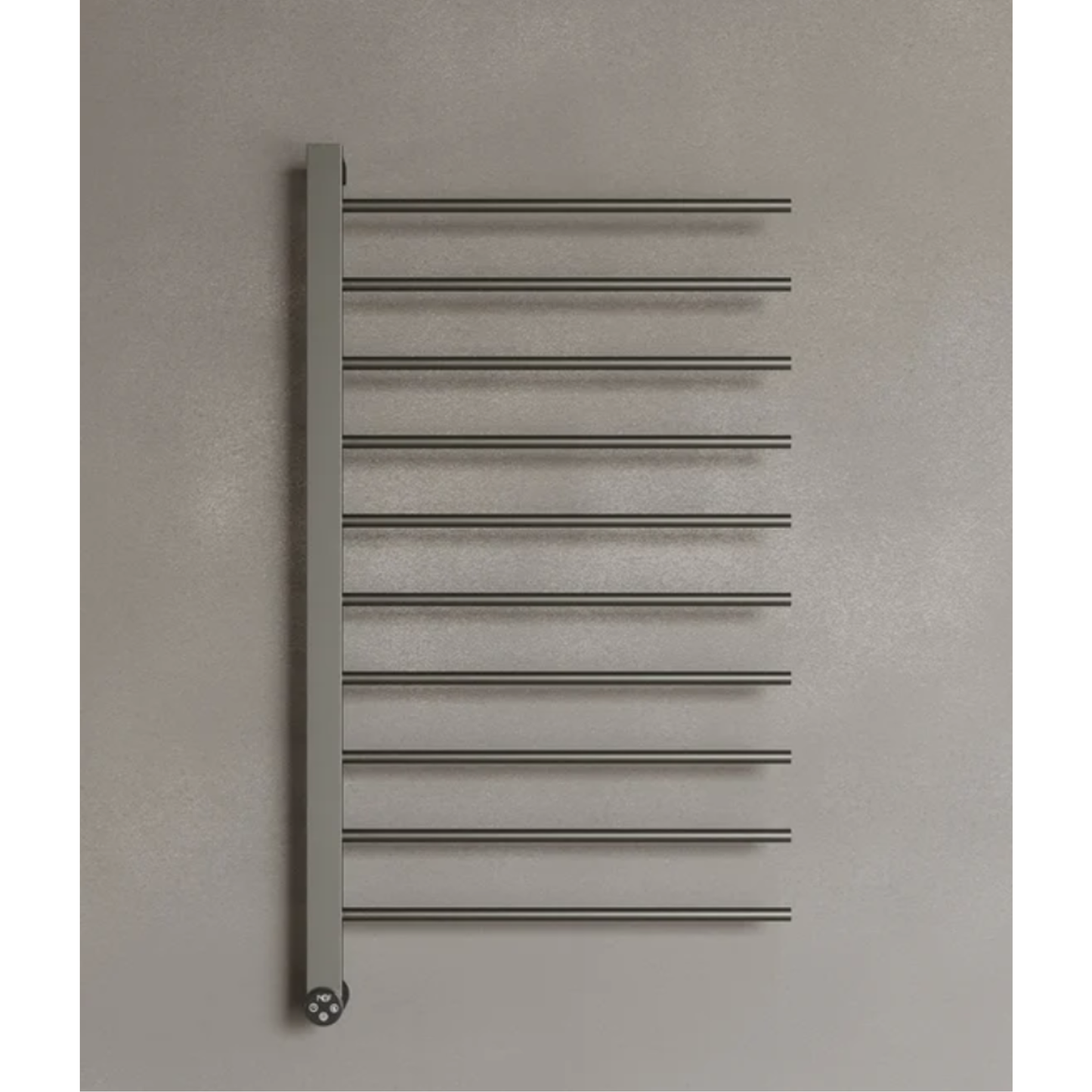 ELEMENTO BATH | WALL-MOUNTED 10 ROD HEATED TOWEL RACK WITH DIGITAL DISPLAY | $696.47 - $787.59