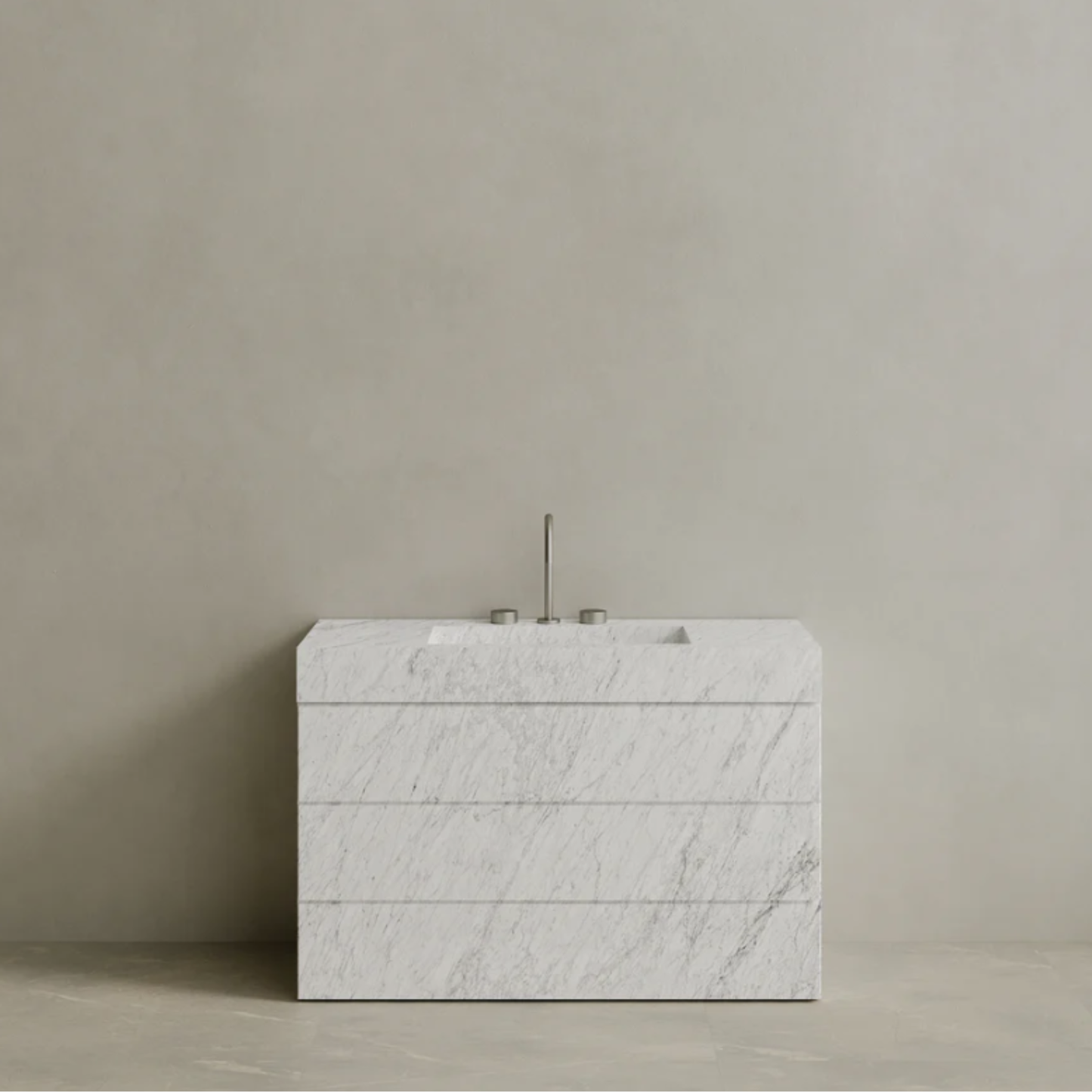 ELEMENTO BATH | SINGLE SINK FREESTANDING MARBLE VANITY WITH DRAWERS | $5,081.60 - $9,792.00