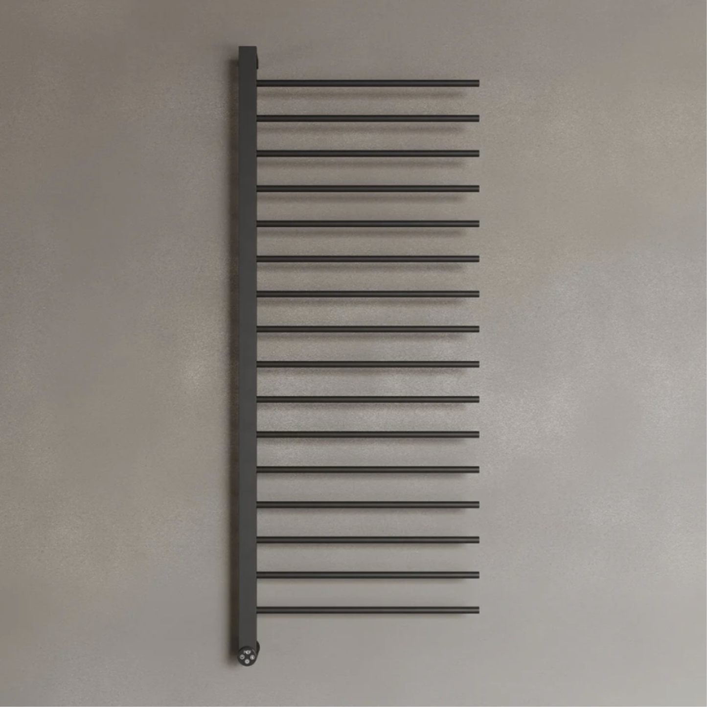 ELEMENTO BATH | WALL-MOUNTED 16 ROD HEATED TOWEL RACK WITH DIGITAL DISPLAY | $1,013.58 - $1,221.35