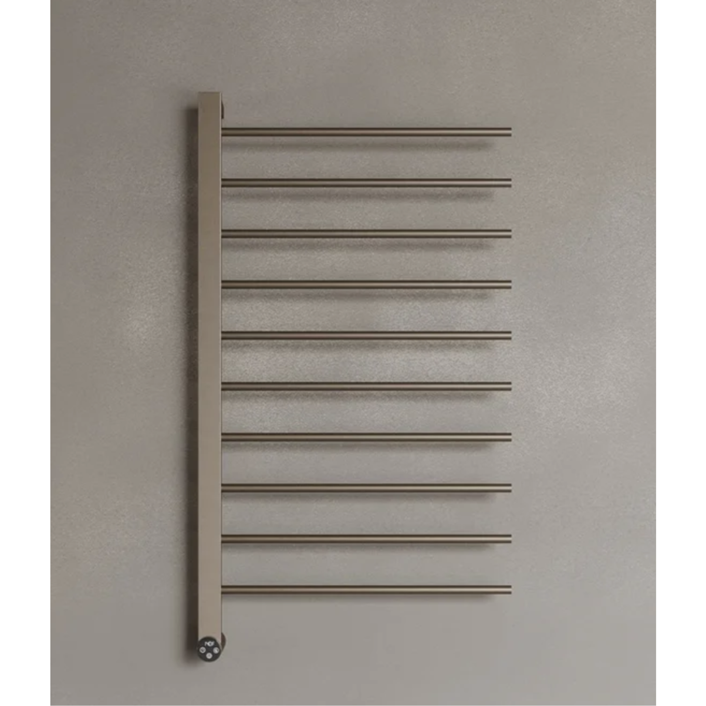 ELEMENTO BATH | WALL-MOUNTED 10 ROD HEATED TOWEL RACK WITH DIGITAL DISPLAY | $696.47 - $787.59