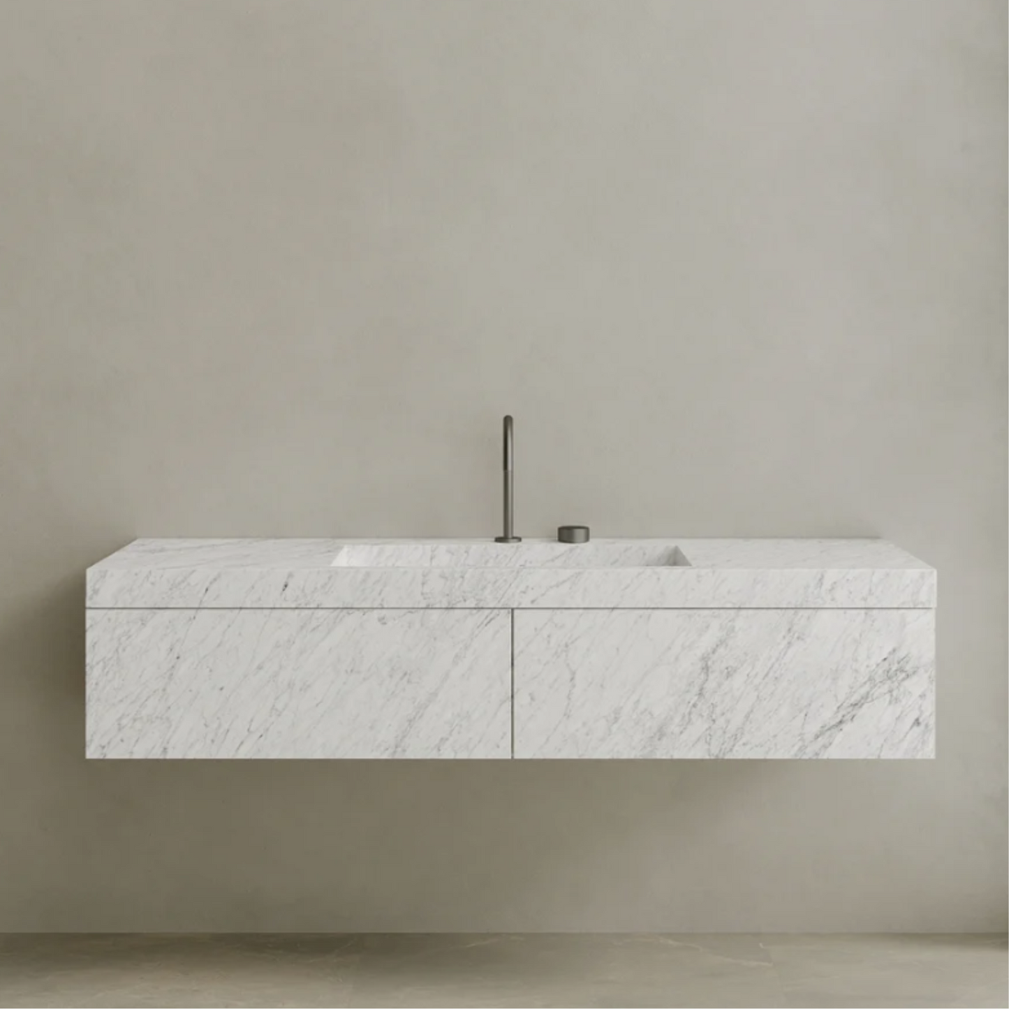 ELEMENTO BATH | FLOATING MARBLE VANITY | $5,000.00 - $9,600.00