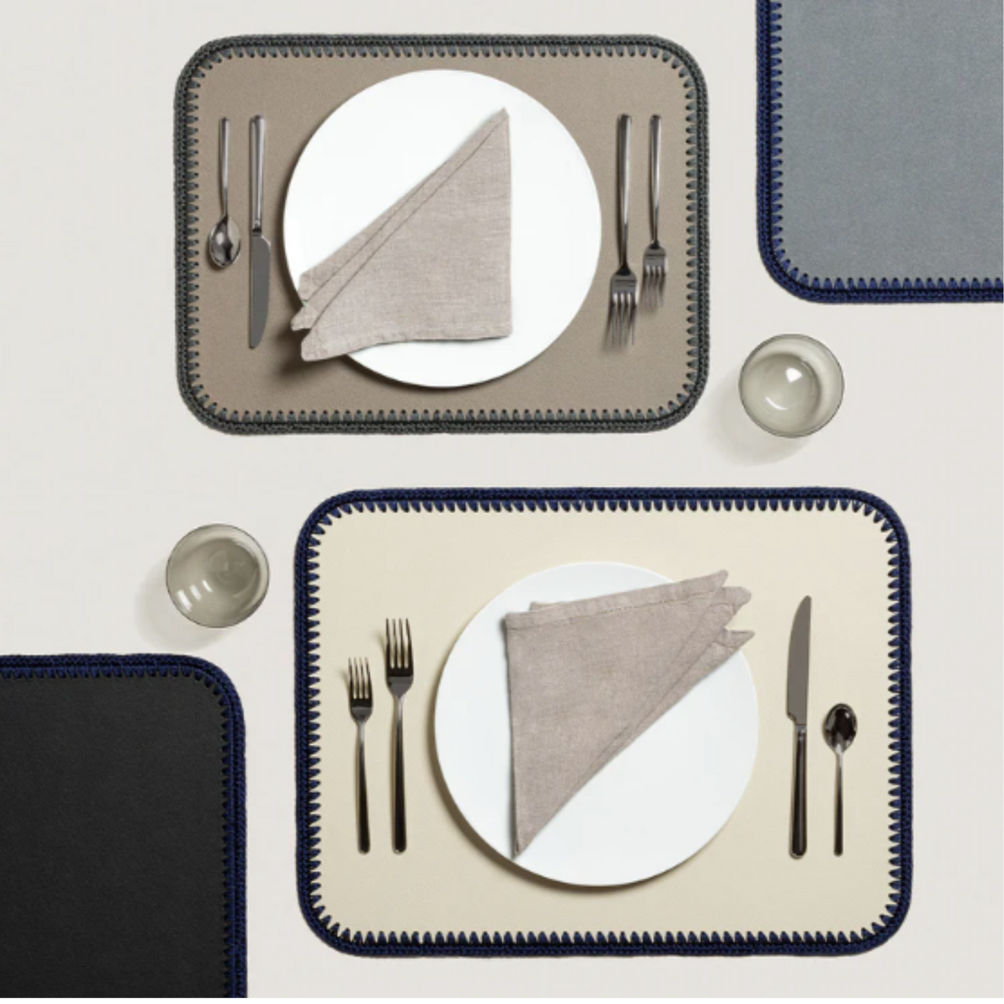 GIOBAGNARA | ROCHELLE LEATHER & CROCHET PLACEMATS | $ 260.00