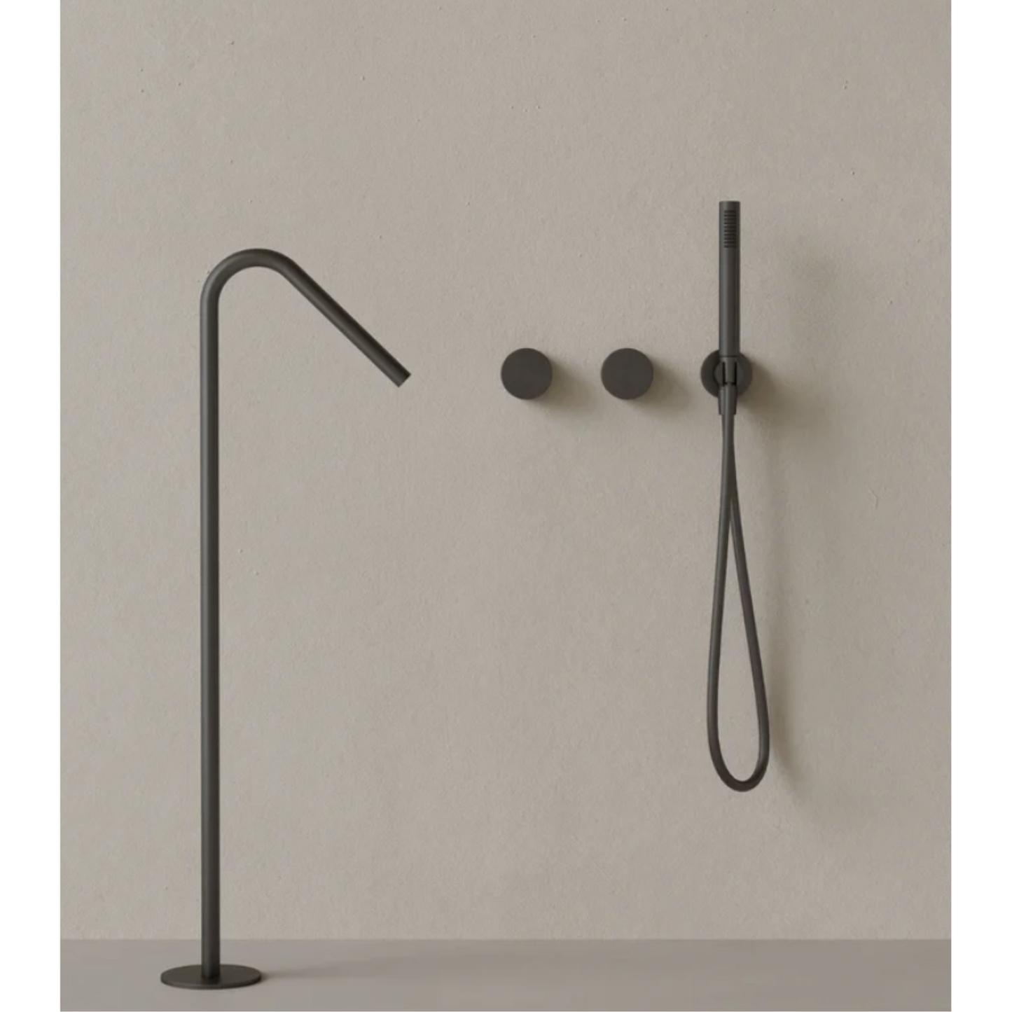 ELEMENTO BATH | ANGLED FLOOR MOUNTED BATHTUB FILLER | $2,270.55