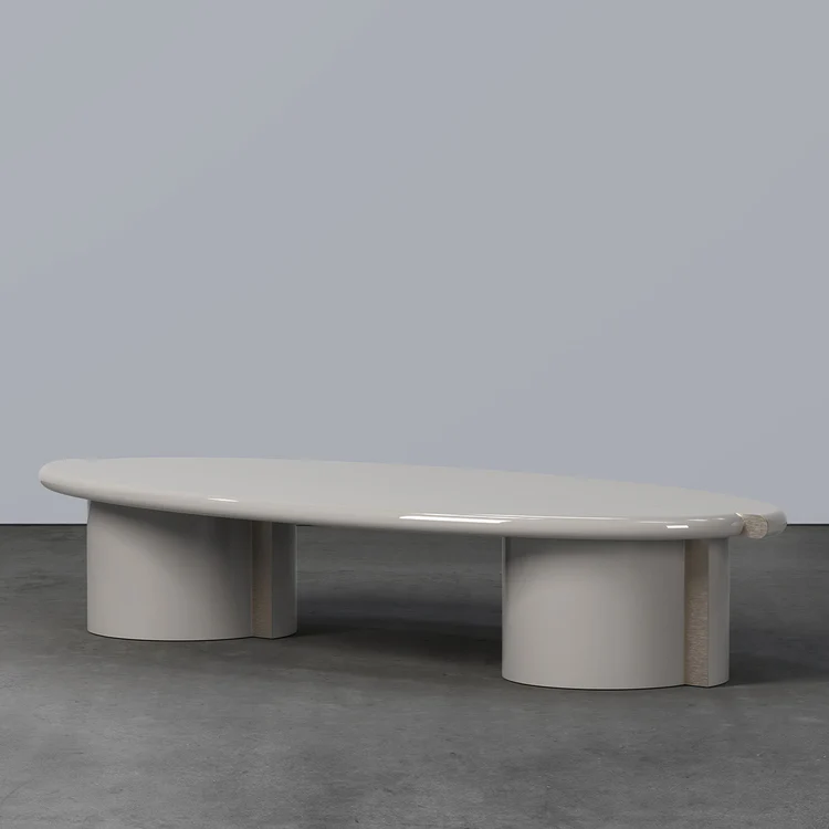 SECOLO | TAYMA LACQUERED GLOSSY GREY COFFEE TABLE | $ 9,495