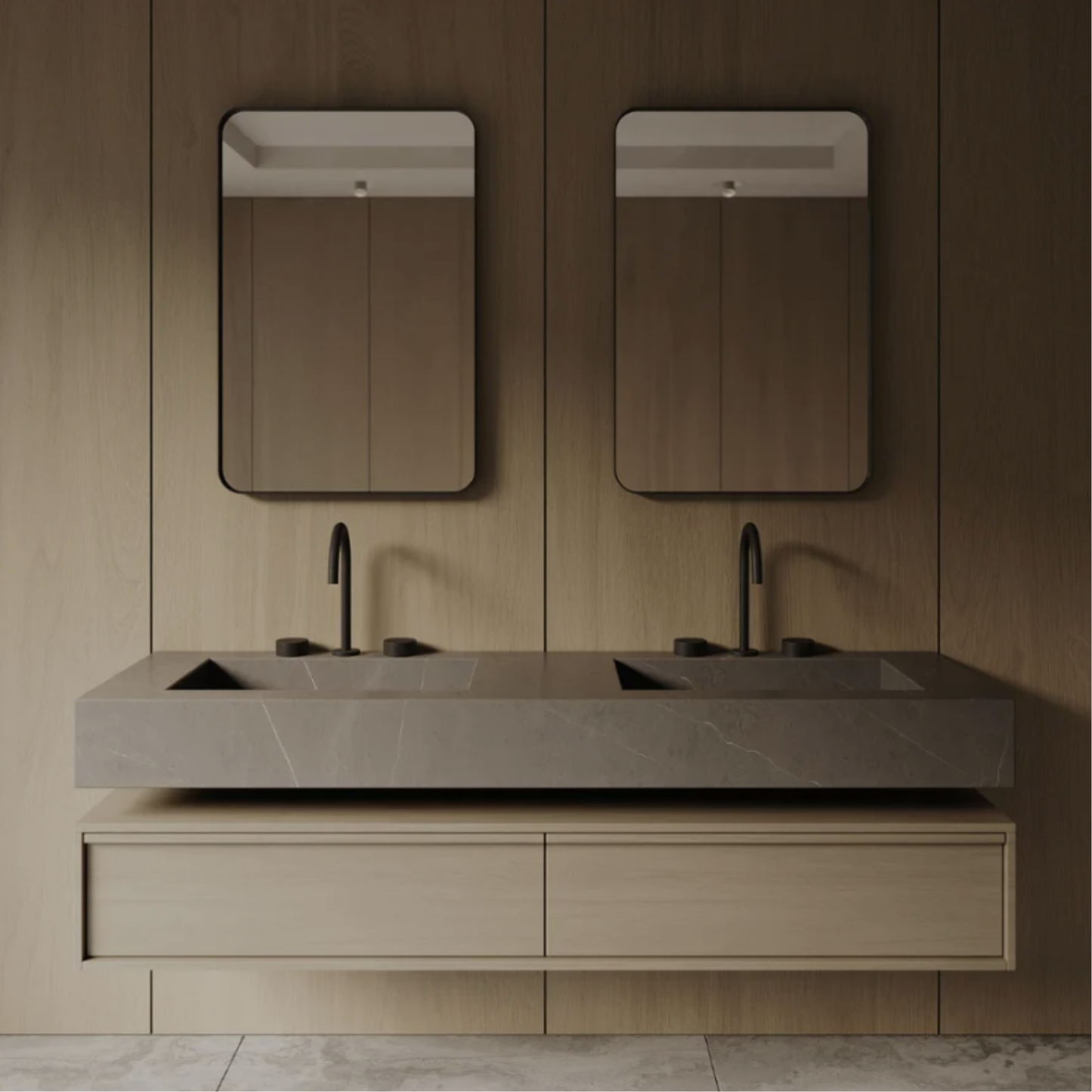 ELEMENTO BATH | 24" x 36" RECTANGULAR METAL FRAME MIRROR | $279.00