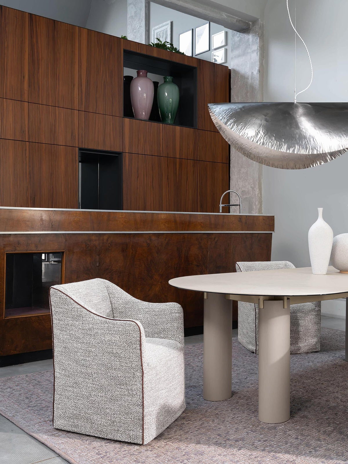 Silver 96 suspension lamp by Gervasoni
