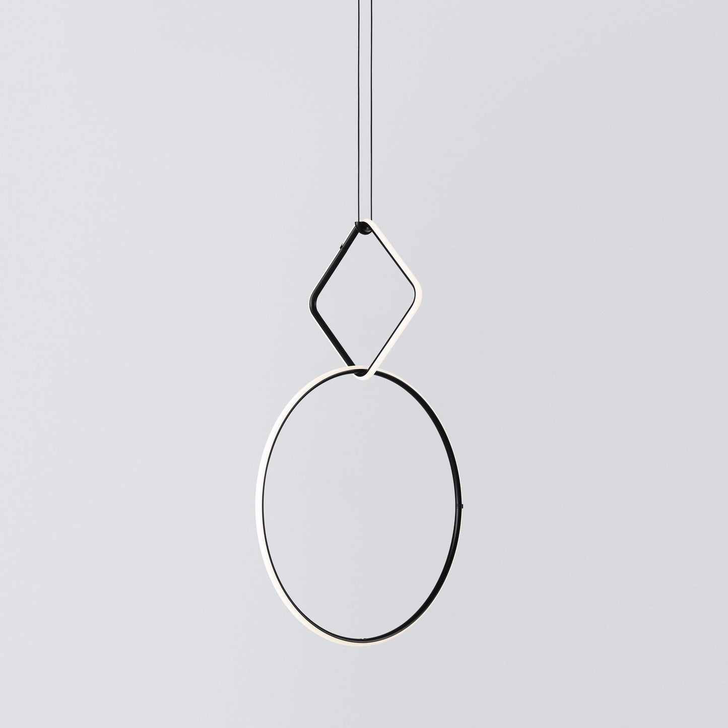 FLOS | ARRANGMENTS SMALL SQUARE TWO PENDANT MEDIUM CIRCLE LIGHT | $6,320.00