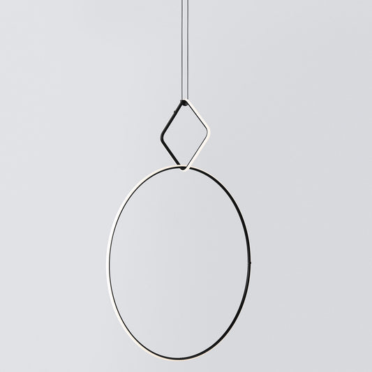 FLOS | ARRANGMENTS SMALL SQUARE TWO PENDANT LARGE CIRCLE LIGHT | $7,910.00