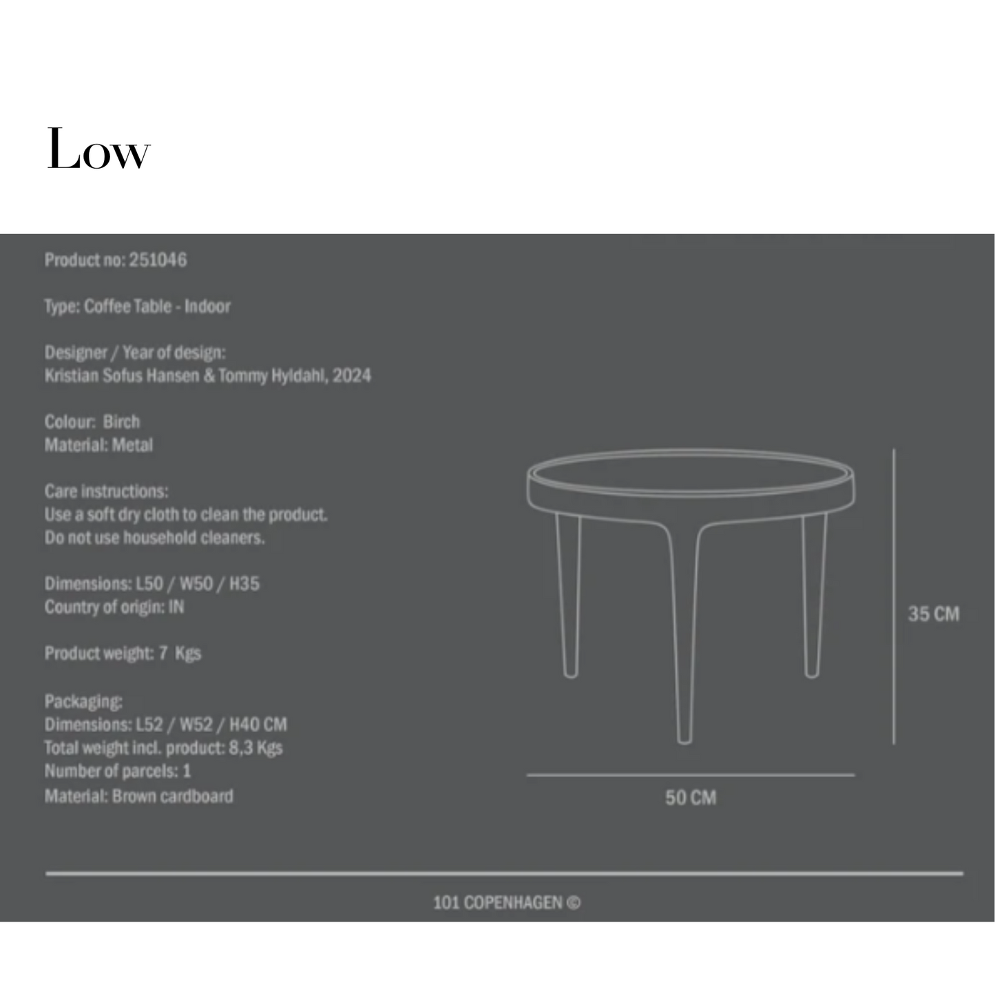 PHANTON TABLE I $545.00 -  $645.00