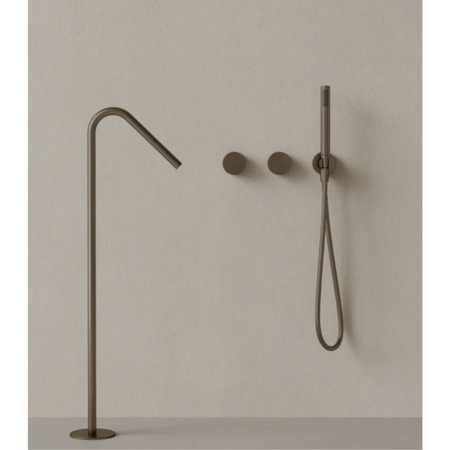 ELEMENTO BATH | ANGLED FLOOR MOUNTED BATHTUB FILLER | $2,270.55