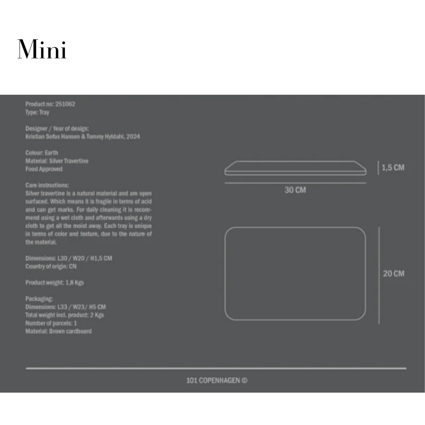 ENKEY TRAY RECTANGULAR I $95.00 - $145.00