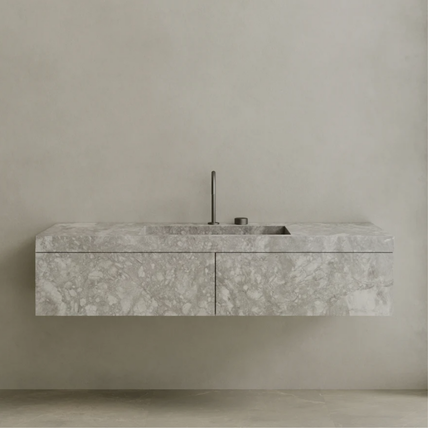 ELEMENTO BATH | FLOATING MARBLE VANITY | $5,000.00 - $9,600.00