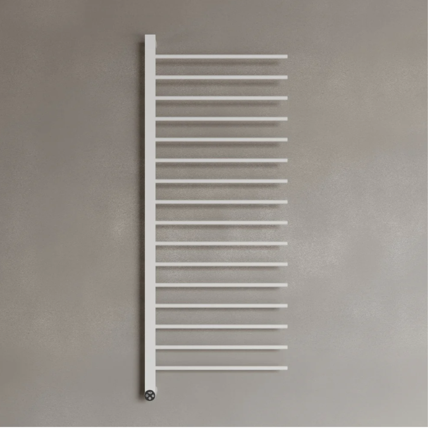 ELEMENTO BATH | WALL-MOUNTED 16 ROD HEATED TOWEL RACK WITH DIGITAL DISPLAY | $1,013.58 - $1,221.35