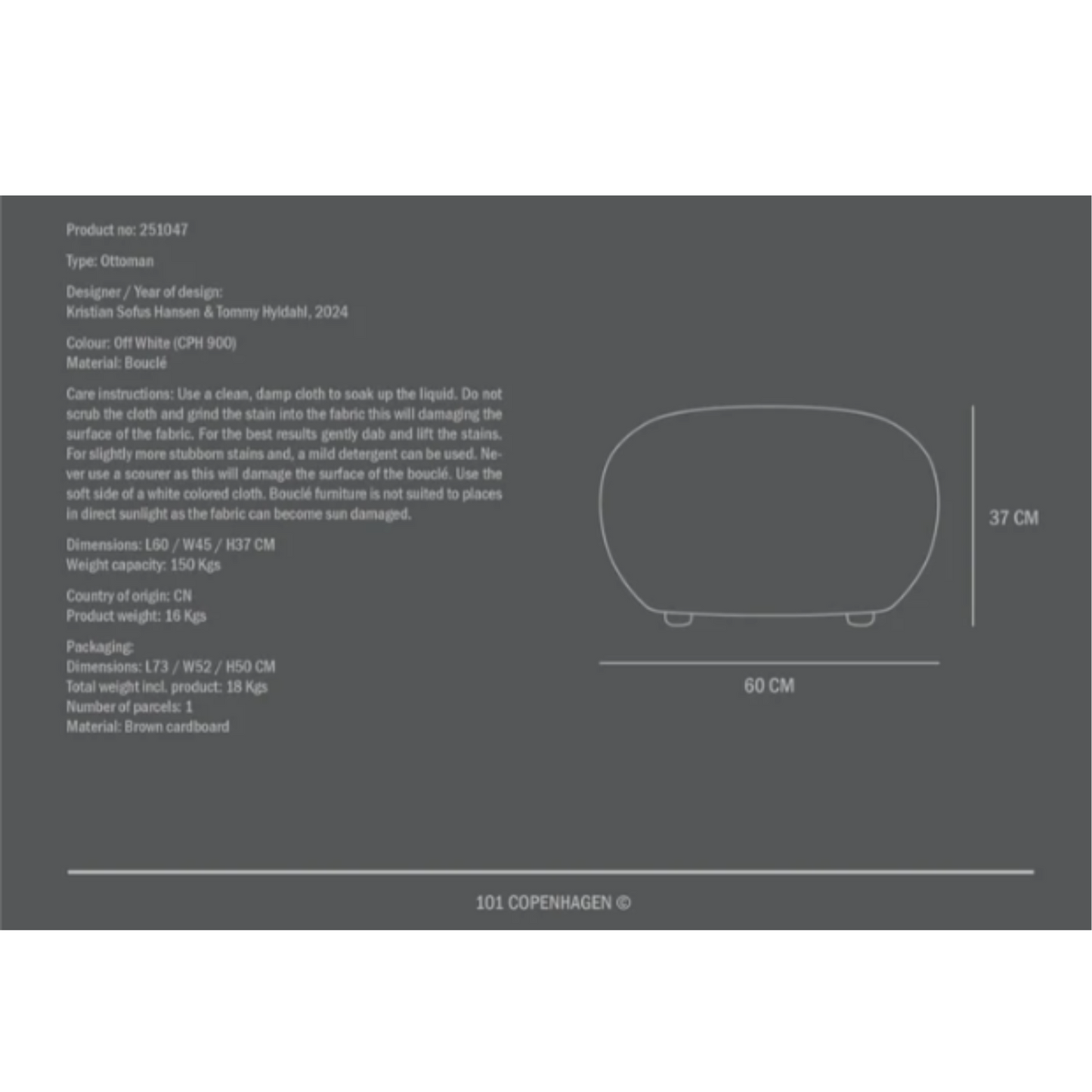 TOE OTTOMAN I $845.00- $1,695.00