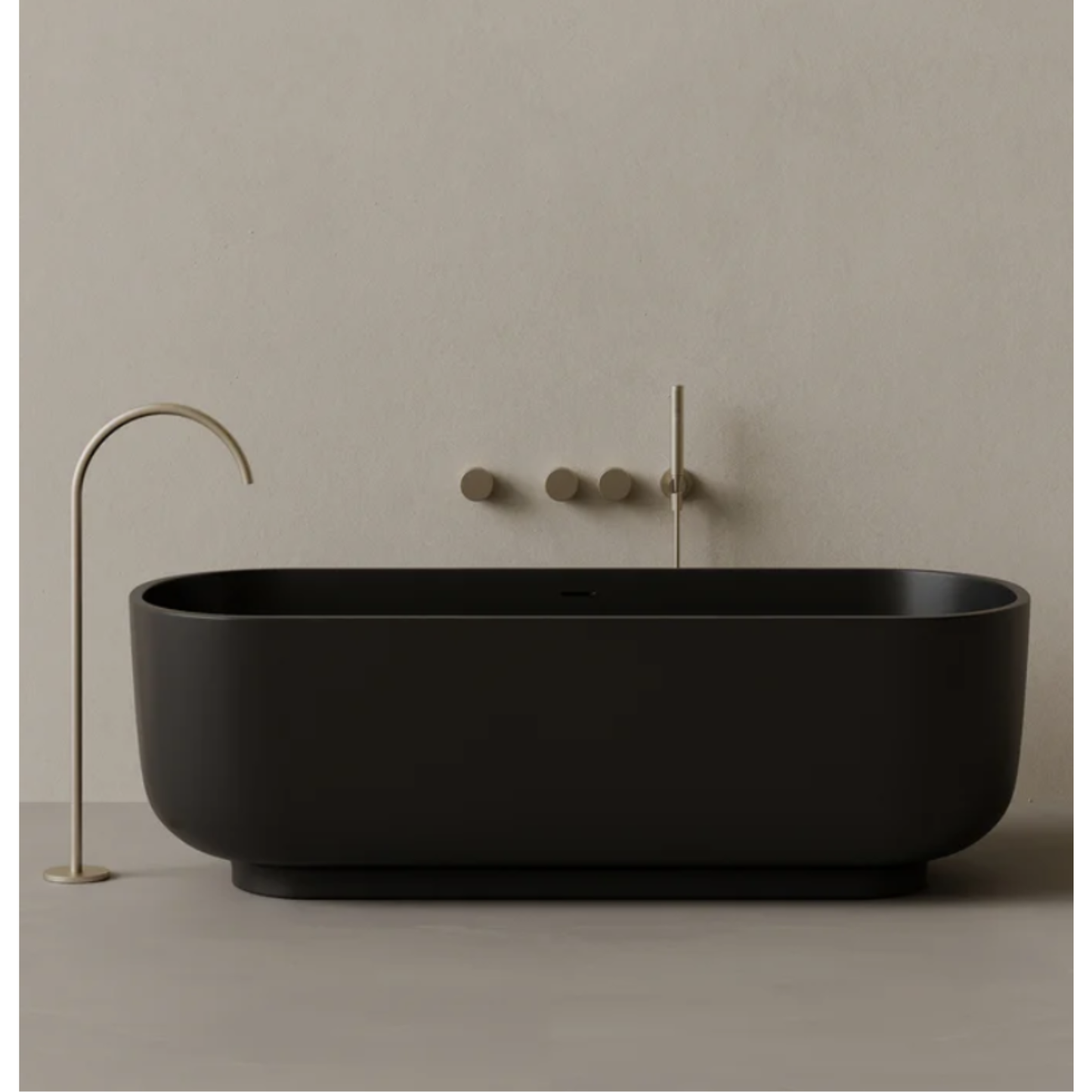 ELEMENTO BATH | 69" x 32" OVAL SOLID SURFACE STONE RESIN BATHTUB | $5,673.85 - $6,333.60
