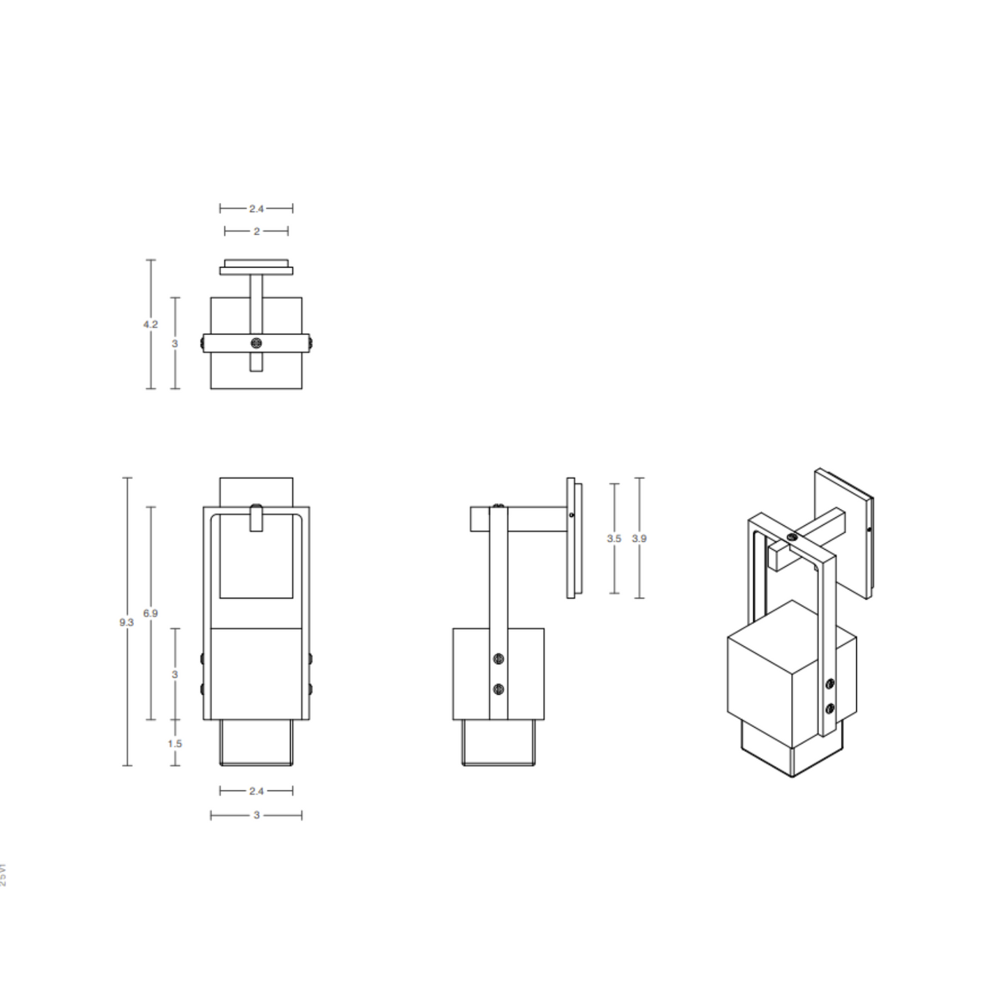 ARTICOLO | CUBO SWING WALL SCONCE
