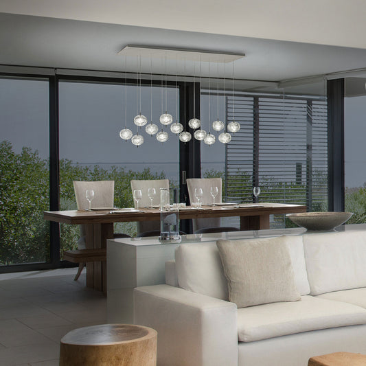 LODES | JEFFERSON MINI 14 LIGHT RECTANGULAR CHANDELIER | $10,780.00
