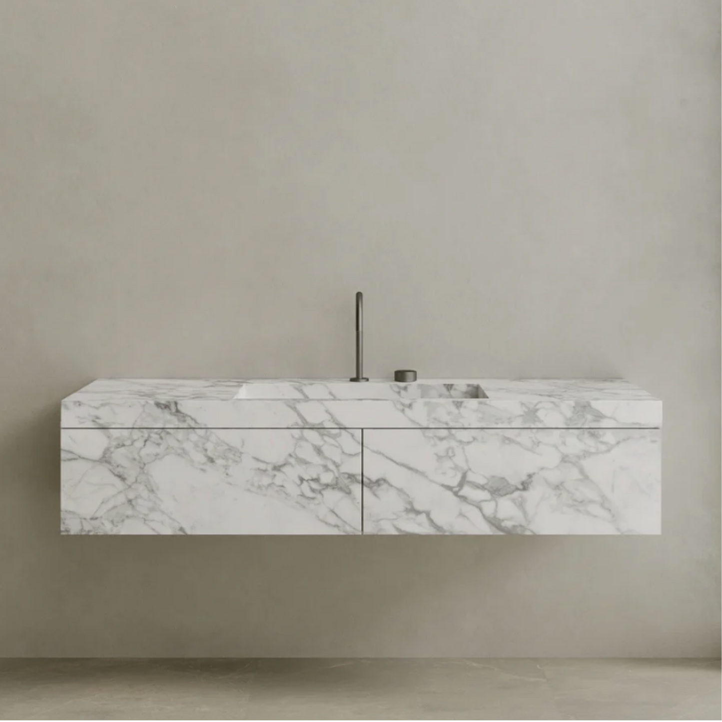ELEMENTO BATH | FLOATING MARBLE VANITY | $5,000.00 - $9,600.00