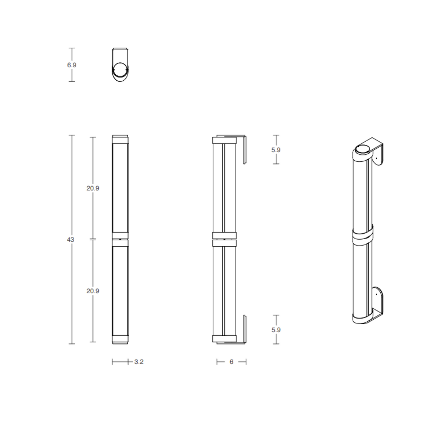 ARTICOLO | SWIVEL DOUBLE WALL SCONCE