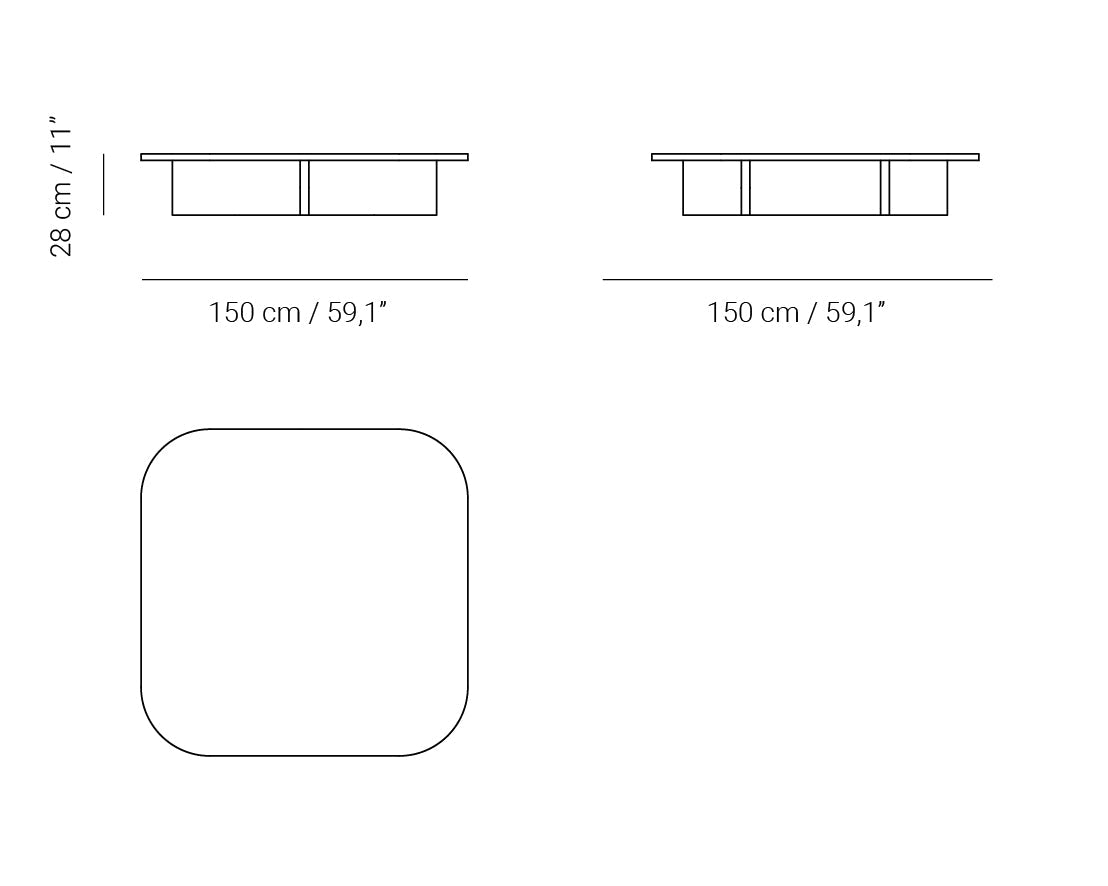 Estrato-L Lite coffee table | $5,304.96