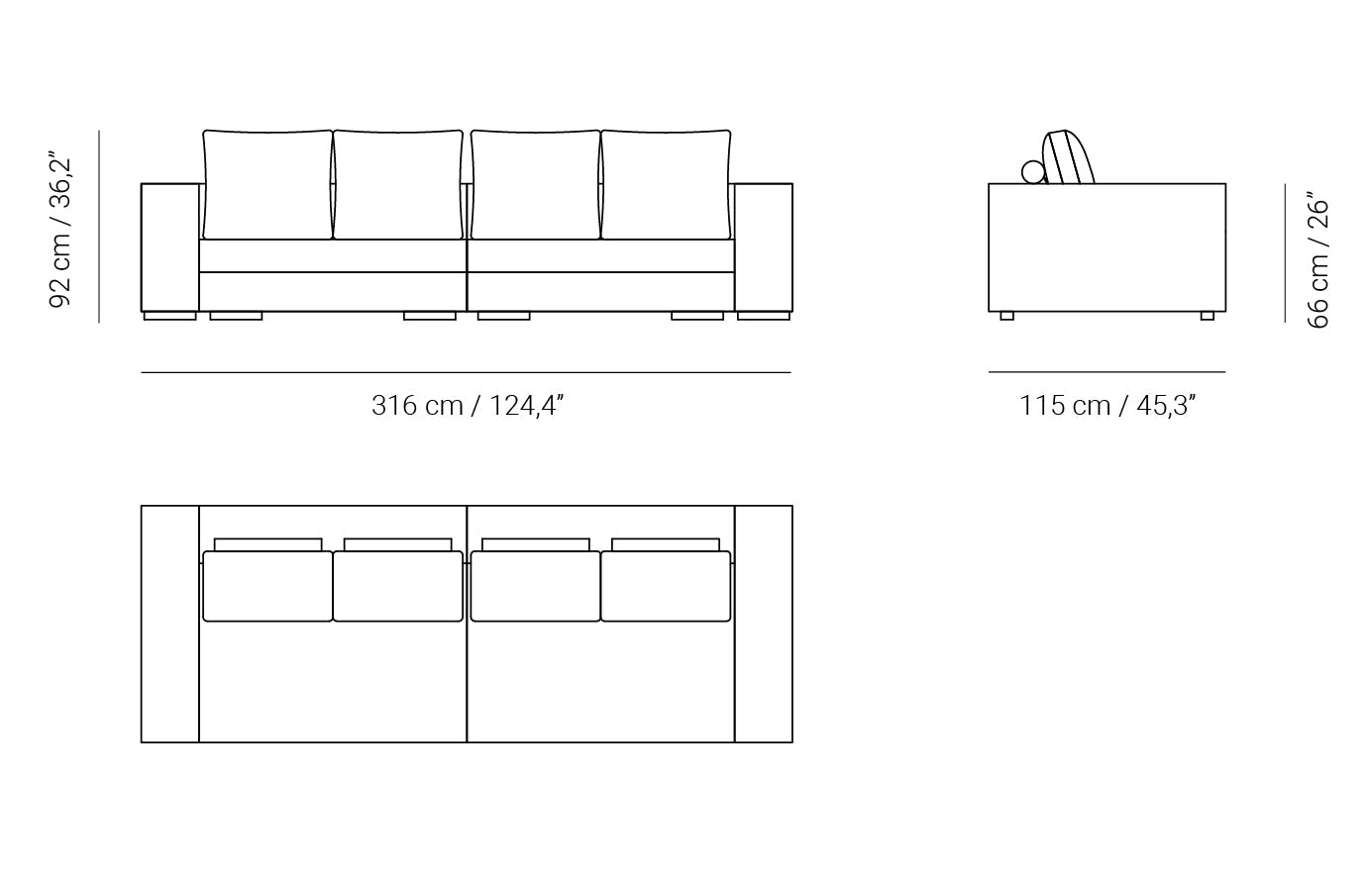 Prince sofa | $12,182.40