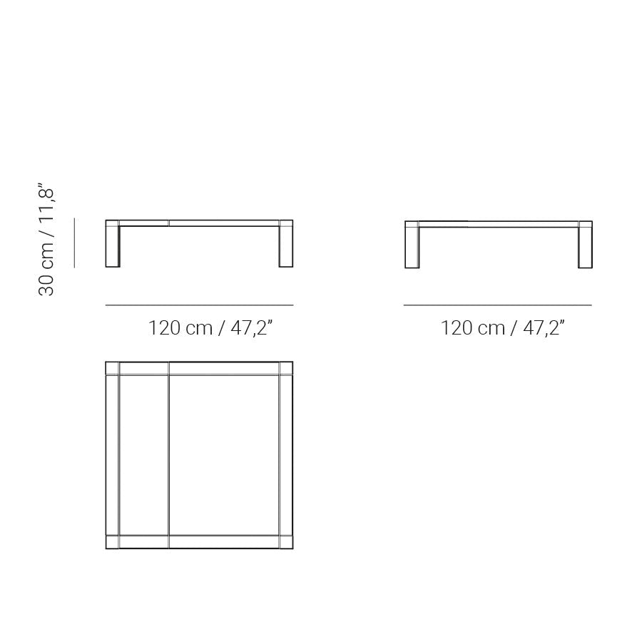 Tempo square coffee table | $7,197.12