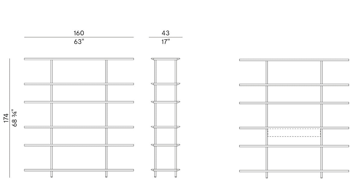 POTOCCO | Arial Bookshelf