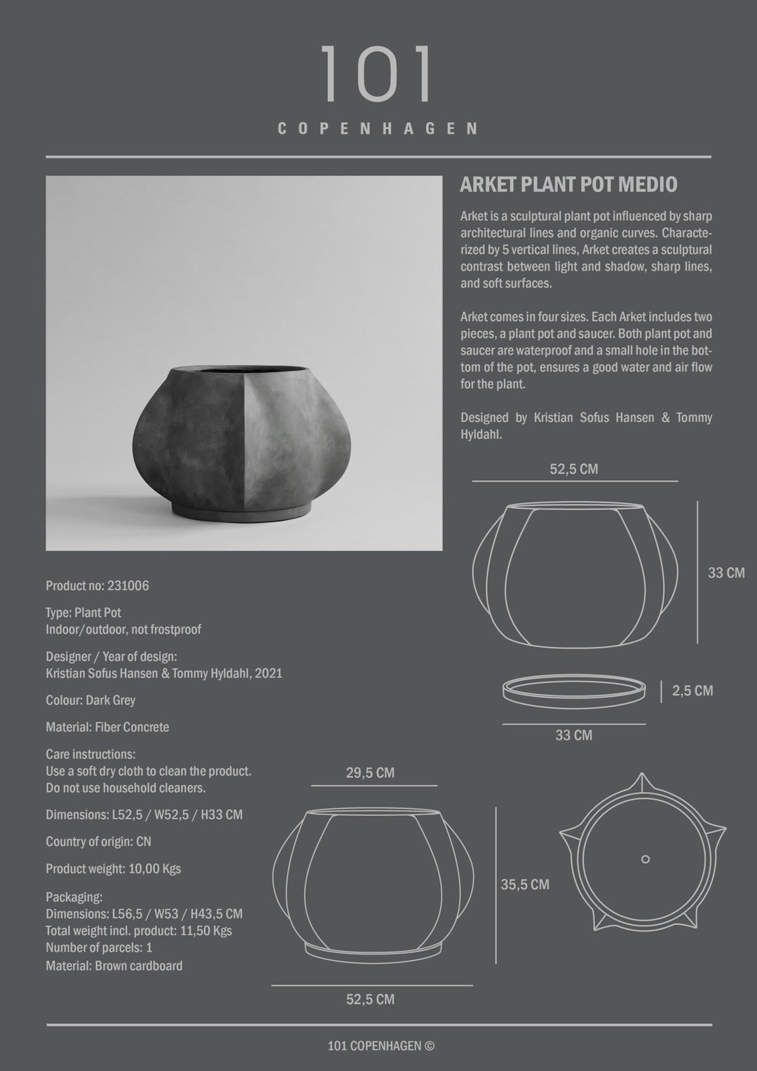 101 Copenhagen Arket Plant Pot - $85.00 - $875.00