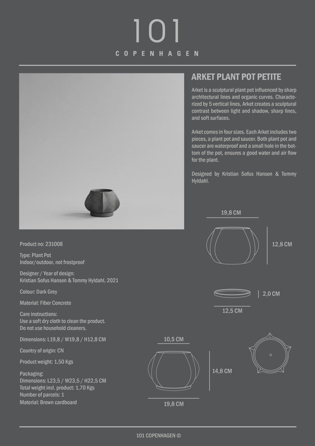 101 Copenhagen Arket Plant Pot - $85.00 - $875.00