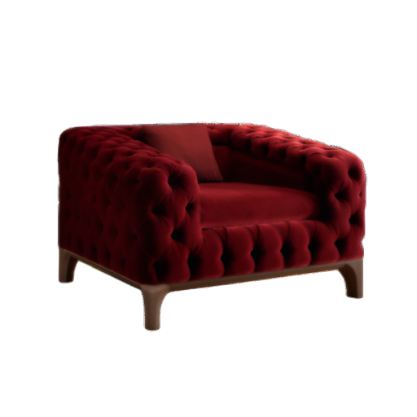 SLASH RED ARMCHAIR - $7,830
