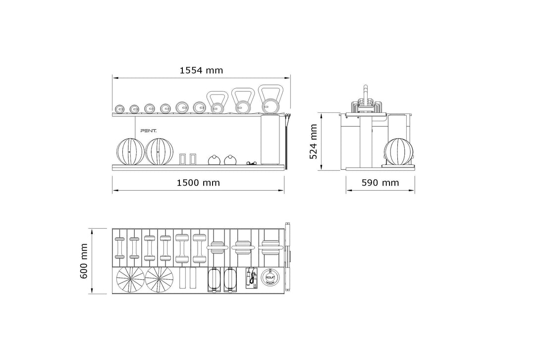 PENT | ANA™ COMBO Set With Gym Equipment $17,610.00 - $23,475.00