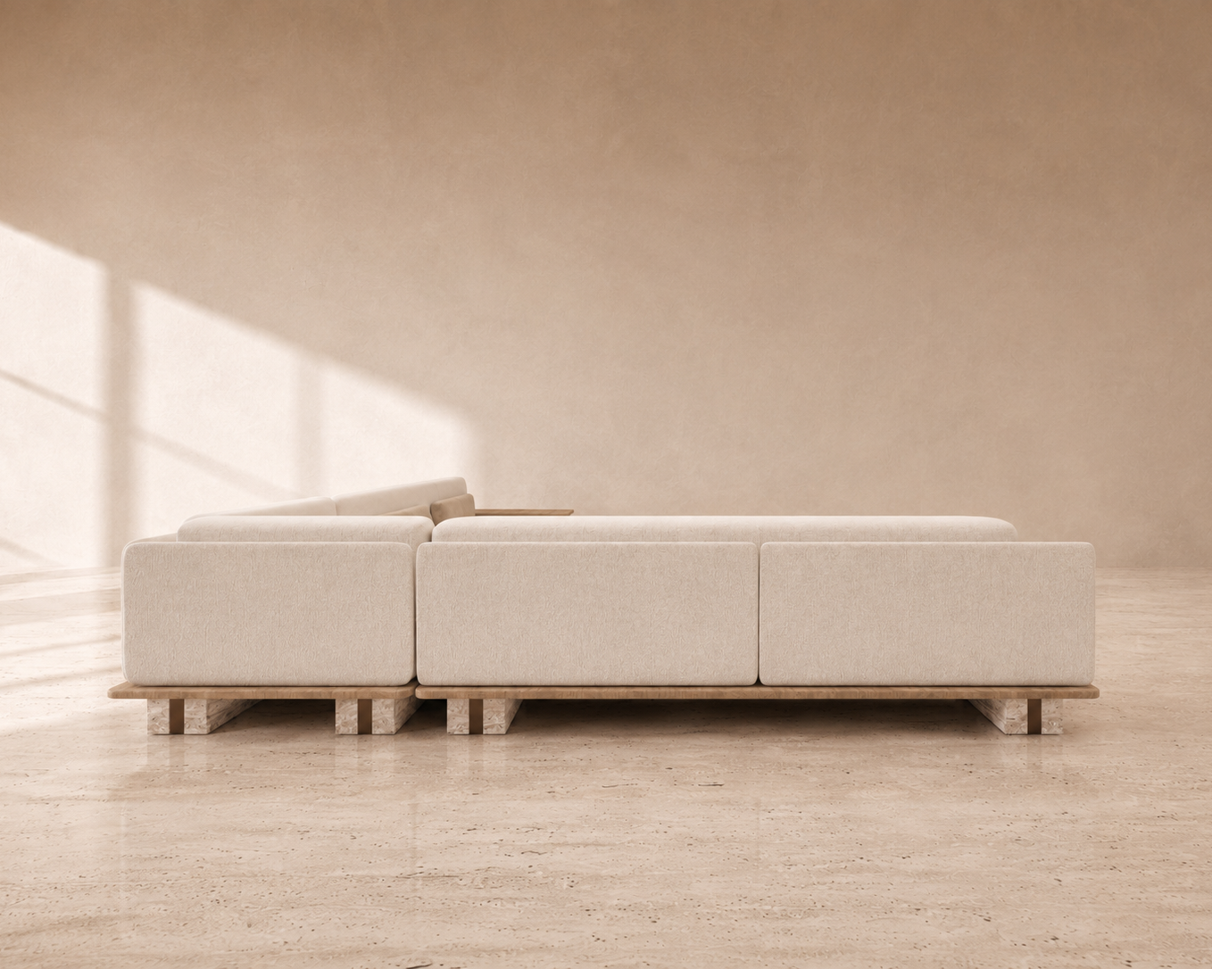 EVOLVE COLLECTION | EXTENDED SECTIONAL WITH TABLE