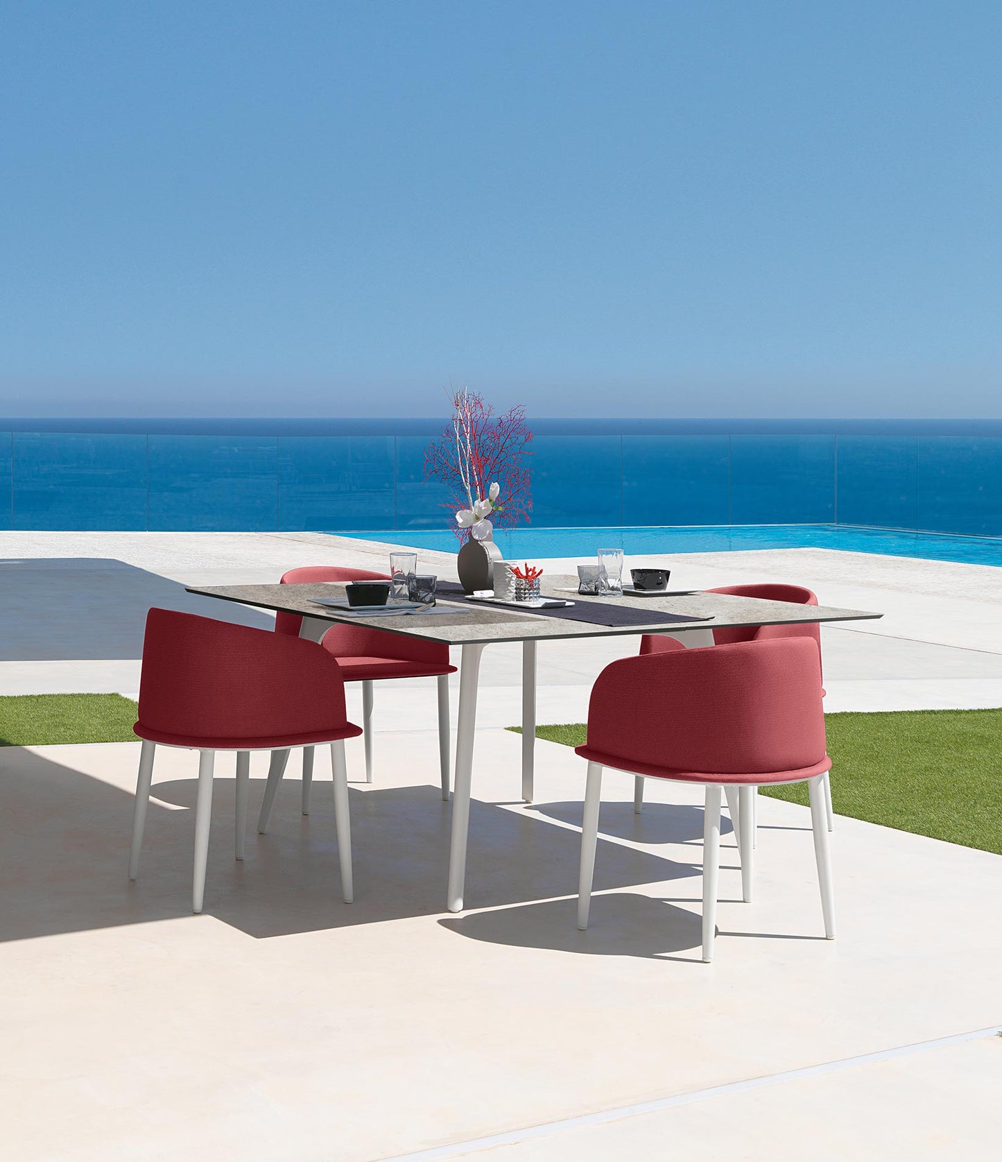 TALENTI | CLEOSOFT//ALU DINING ARMCHAIR - $1,406.00