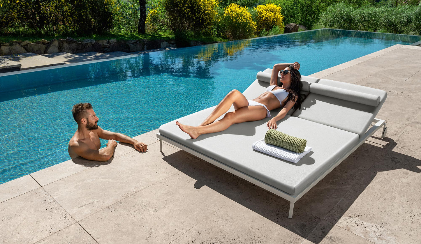 TALENTI | CLEOSOFT//ALU DOUBLE SUNBED - $9,989.00